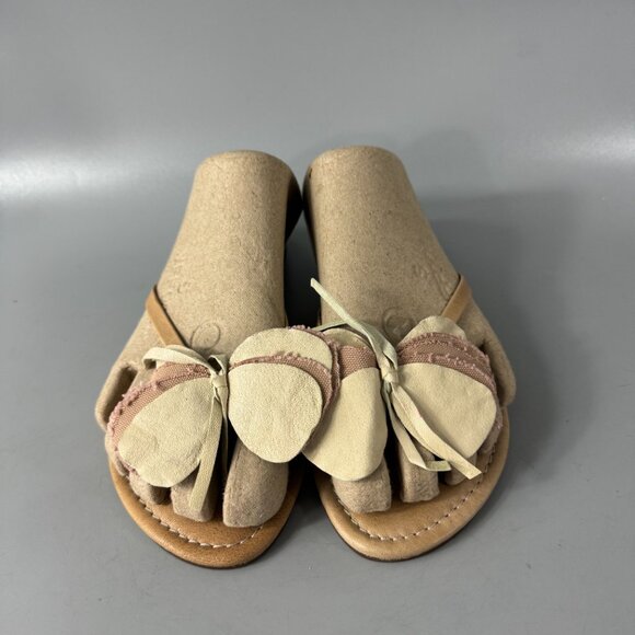 J Crew Made in Italy Suede/Leather Flip-flop Sandals, Size 5 - Picture 3 of 14